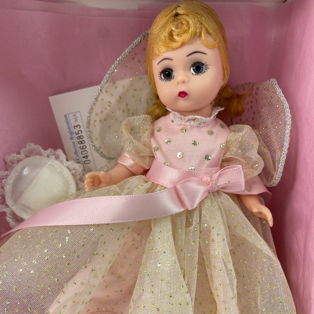 Madame Alexander 21550 Tooth Fairy Blonde Hair 8" Doll In Pink Gown With Box